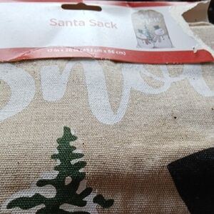 Santa Sack with Festive Design